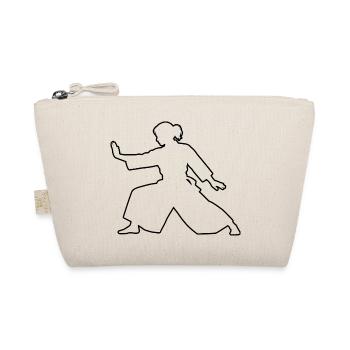 The Aikido masters and Aikido fit together - Organic Pouch - nature - Front