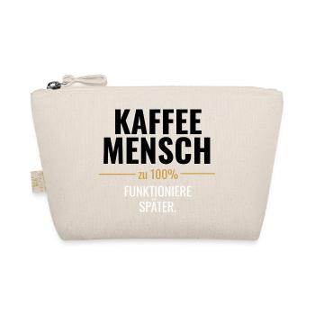 Kaffeemensch zu 100% - Bio-Täschchen - Natur - Vorne