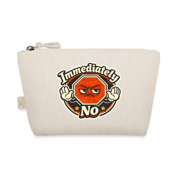 Instant No Stop Sign Cartoon - Organic Pouch - nature - Front