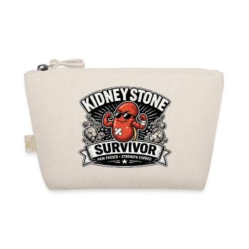 Kidney Stone Survivor - Kidney Stone Recovery - Organic Pouch - nature - Front