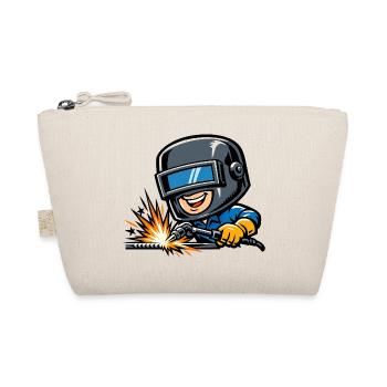 Welder Sparks Metal Industry Work Pride - Organic Pouch - nature - Front