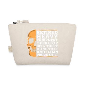Construction site excavator driver excavation - Organic Pouch - nature - Front