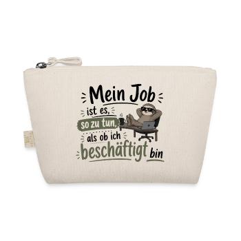 Beschäftigt tun wie ein faules Faultier - Bio-Täschchen - Natur - Vorne
