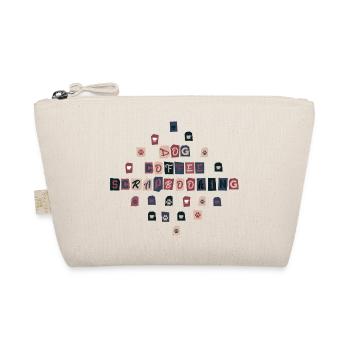 Dog Coffee Scrapbooking - Organic Pouch - nature - Front