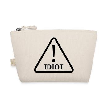 Vorsicht Idiot! - Bio-Täschchen - Natur - Vorne