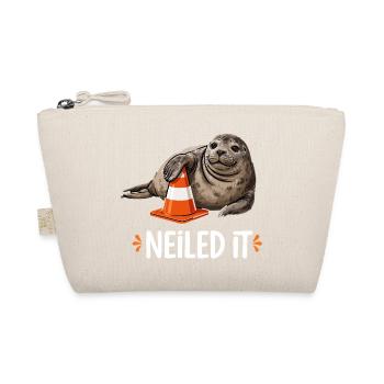 Neiled It Robbe Verkehrskegel Baustelle Humor - Bio-Täschchen - Natur - Vorne