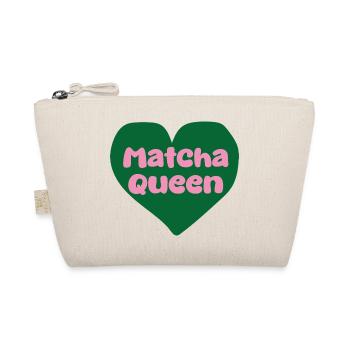 Matcha Queen Heart Design - Trousse biologique - nature - Devant