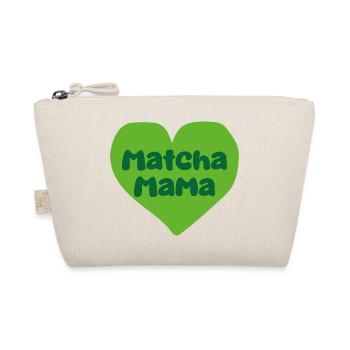 Matcha Mom Heart Design - Trousse biologique - nature - Devant