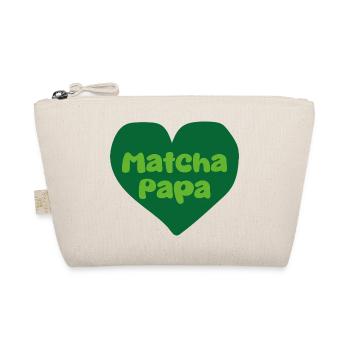 Matcha Dad Heart Design - Trousse biologique - nature - Devant