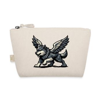Winged Wolf Majestic - Organic Pouch - nature - Front