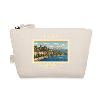 Schweiz Lausanne Vintage Reisemarke - Bio-Täschchen - Natur - Vorne