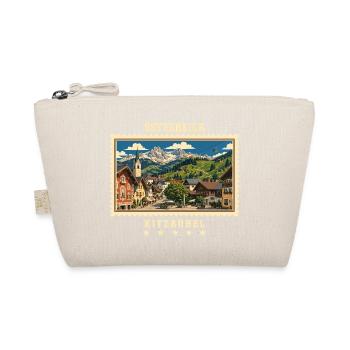 Österreich Kitzbühel Vintage Reisemarke - Bio-Täschchen - Natur - Vorne