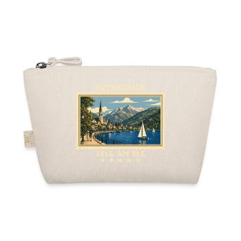 Österreich Zell am See Vintage Reisemarke - Bio-Täschchen - Natur - Vorne