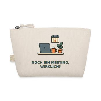 Meeting? Lustiges Büro-Design - Bio-Täschchen - Natur - Vorne