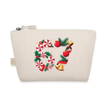 67 Candy Peppermint Christmas Wreath six seven - Organic Pouch - nature - Front