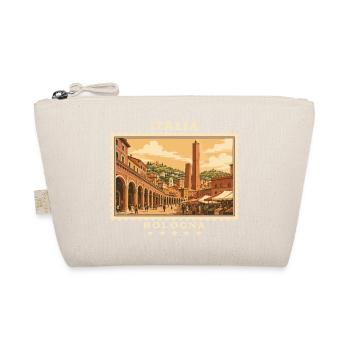 Italien Bologna Vintage Reisemarke - Bio-Täschchen - Natur - Vorne