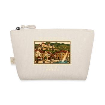 Ungarn Eger Vintage Reisemarke - Bio-Täschchen - Natur - Vorne
