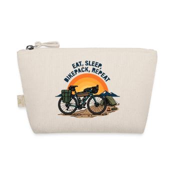 Eat Sleep Bikepack Répéter l’art rétro de vélo - Trousse biologique - nature - Devant
