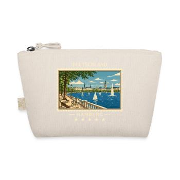 Deutschland Hamburg Vintage Reisemarke - Bio-Täschchen - Natur - Vorne