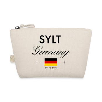 Sylt Deutschland Koordinaten Reise Souvenir - Bio-Täschchen - Natur - Vorne