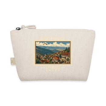 Nordmazedonien Kruševo Vintage Reisemarke - Bio-Täschchen - Natur - Vorne
