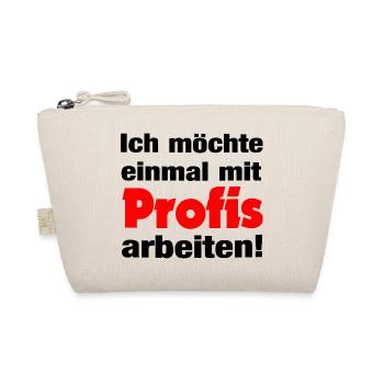 Profis Rot Logo Text Design - Bio-Täschchen - Natur - Vorne