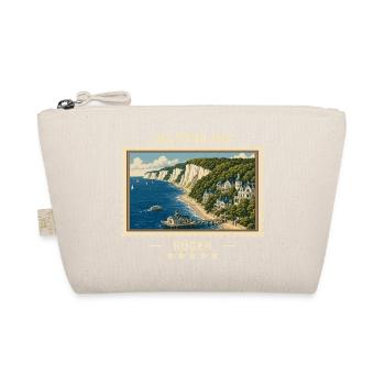 Deutschland Rügen Vintage Reisemarke - Bio-Täschchen - Natur - Vorne