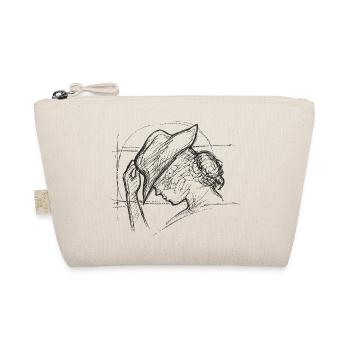 Horse Girl Scribble BLACK - Bio-Täschchen - Natur - Vorne