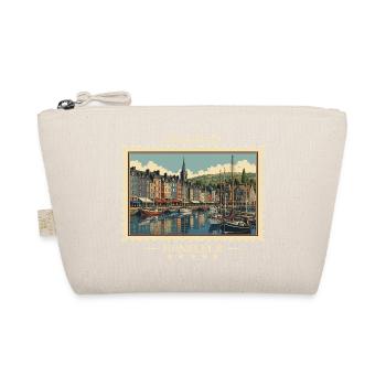 Frankreich Honfleur Vintage Reisemarke - Bio-Täschchen - Natur - Vorne
