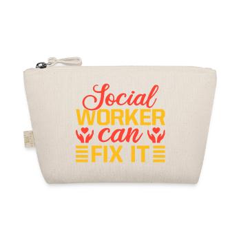 Social Worker Quote Worker Can Fix It Social Work - Bio-Täschchen - Natur - Vorne