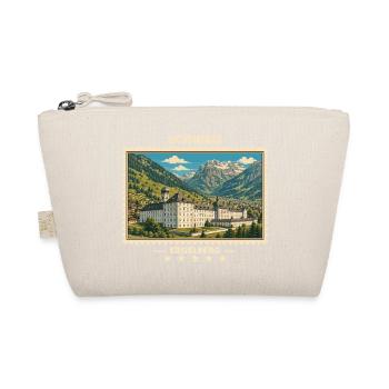 Schweiz Engelberg Vintage Reisemarke - Bio-Täschchen - Natur - Vorne