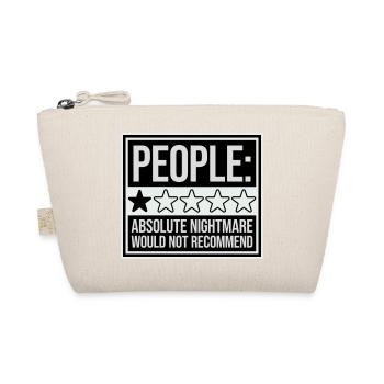 People Absolute Nightmare 1 Stern Review Logo Text - Bio-Täschchen - Natur - Vorne