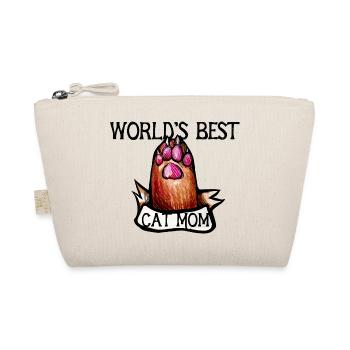 Katzenmama Paw Banner - Bio-Täschchen - Natur - Vorne