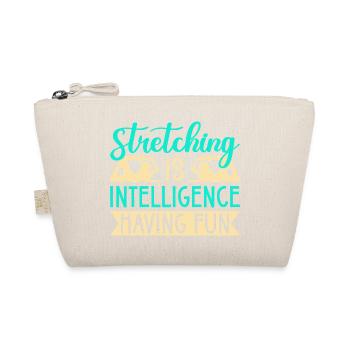 Yoga Stretching Is Intelligence Funny Yoga - Bio-Täschchen - Natur - Vorne
