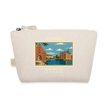 Schweden Halmstad Vintage Reisemarke - Bio-Täschchen - Natur - Vorne