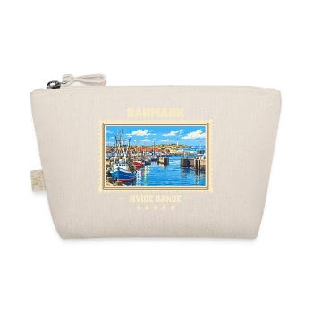 Danmark Hvide Sande Vintage Reisemarke - Bio-Täschchen - Natur - Vorne