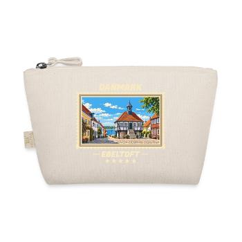 Danmark Ebeltoft Vintage Reisemarke - Bio-Täschchen - Natur - Vorne