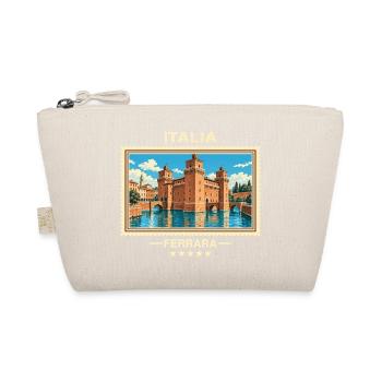 Italien Ferrara Vintage Reisemarke - Bio-Täschchen - Natur - Vorne
