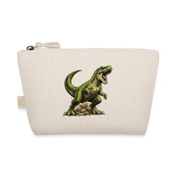 Tyrannosaurus Rex T-Rex Dinosaurier Urzeit Motiv - Bio-Täschchen - Natur - Vorne
