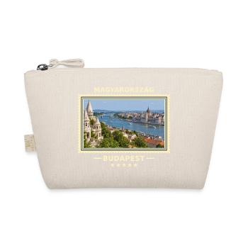 Ungarn Budapest Vintage Reisemarke - Bio-Täschchen - Natur - Vorne