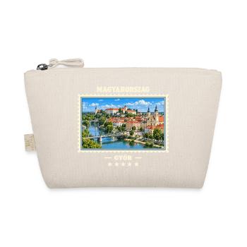 Ungarn Győr Vintage Reisemarke - Bio-Täschchen - Natur - Vorne