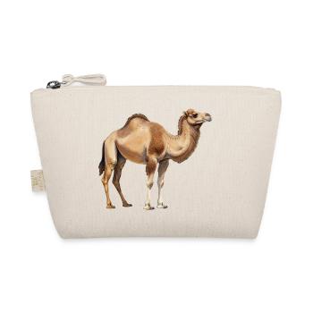 Kamel im aquarell Stil Geschenkidee  - Bio-Täschchen - Natur - Vorne