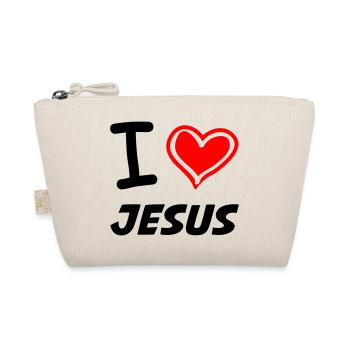 I Love Jesus - Bio-Täschchen - Natur - Vorne
