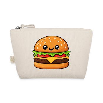 Kuscheliger Hamburger Cartoon - Bio-Täschchen - Natur - Vorne