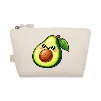 Kawaii Avocado Lächeln - Bio-Täschchen - Natur - Vorne