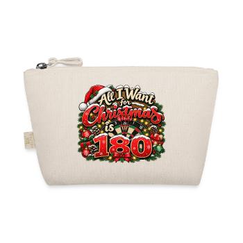 Weihnachten Dart 180 weihnachtliches Dart Motiv  - Bio-Täschchen - Natur - Vorne