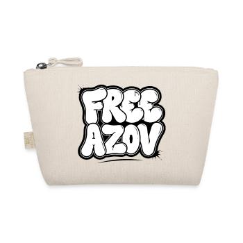 Free Azov – Blasen-Graffiti - Bio-Täschchen - Natur - Vorne