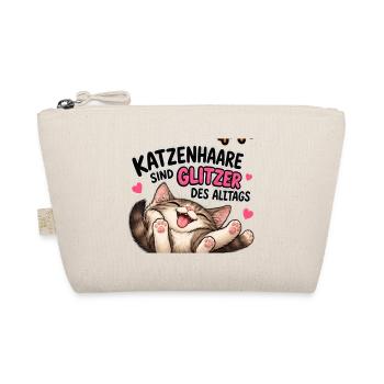 Katzenhaare sind Glitzer des Alltags - Bio-Täschchen - Natur - Vorne
