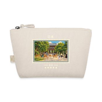 Japan Nara Vintage Reisemarke - Bio-Täschchen - Natur - Vorne