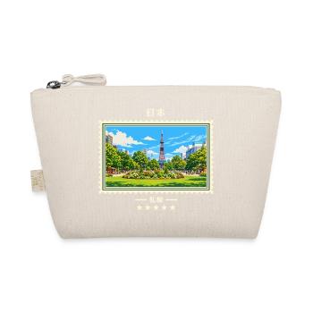 Japan Sapporo Vintage Reisemarke - Bio-Täschchen - Natur - Vorne